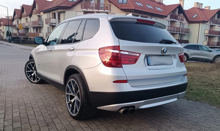 BMW X3 cena 49800 przebieg: 192000, rok produkcji 2012 z Ostróda małe 191